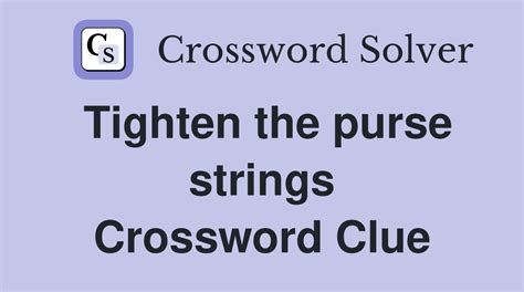 tighten crossword clue